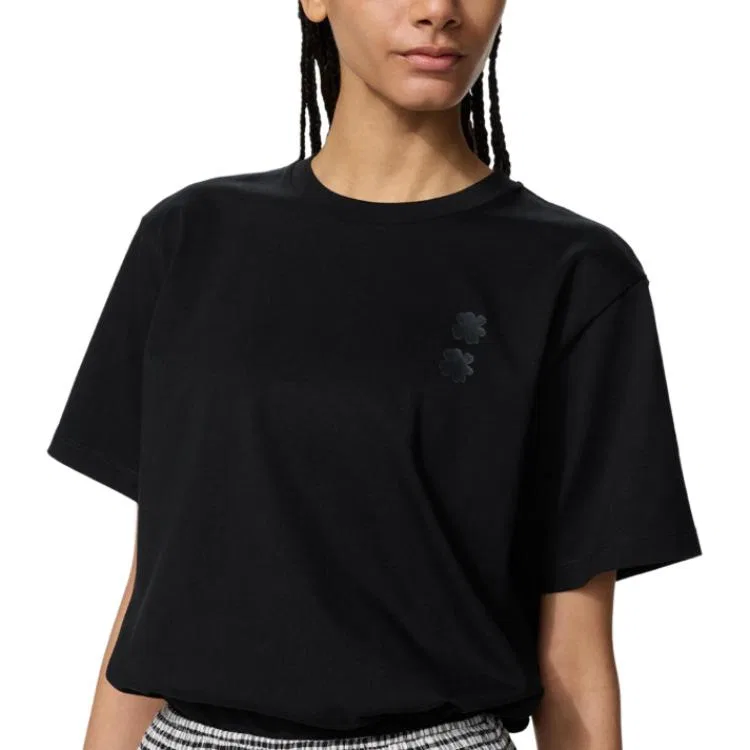 Футболка UNIQLO x Cecilie Bahnsen SS26 для женщин, черная — фото 4