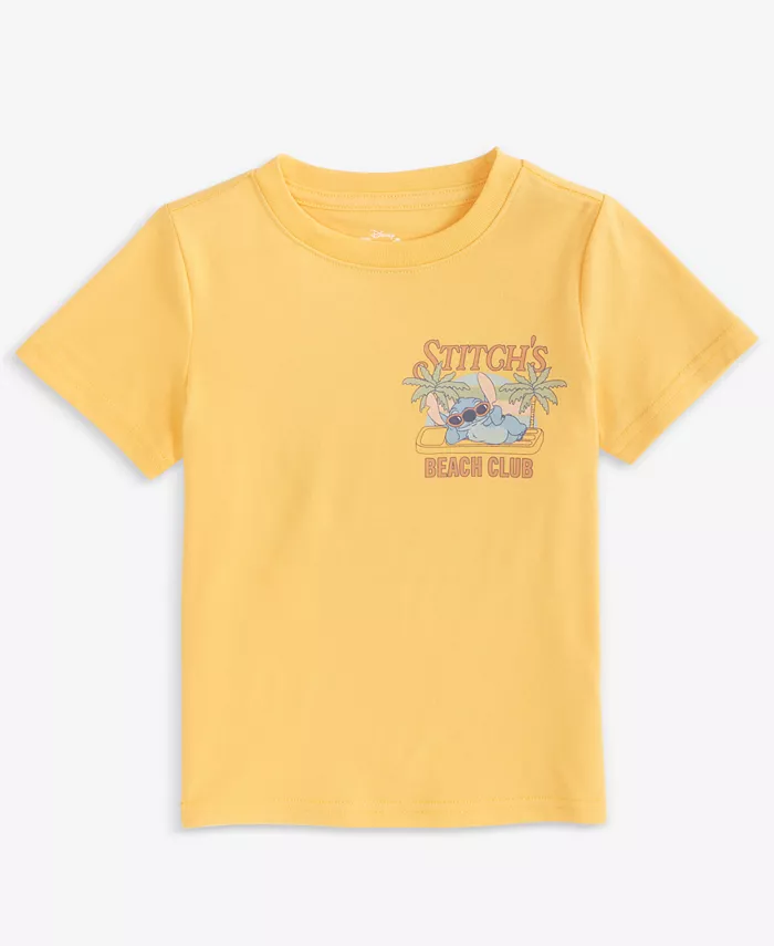 

Футболка с коротким рукавом для мальчиков 2T-4T с принтом Stitch's Beach Club Epic Threads, оранжевый