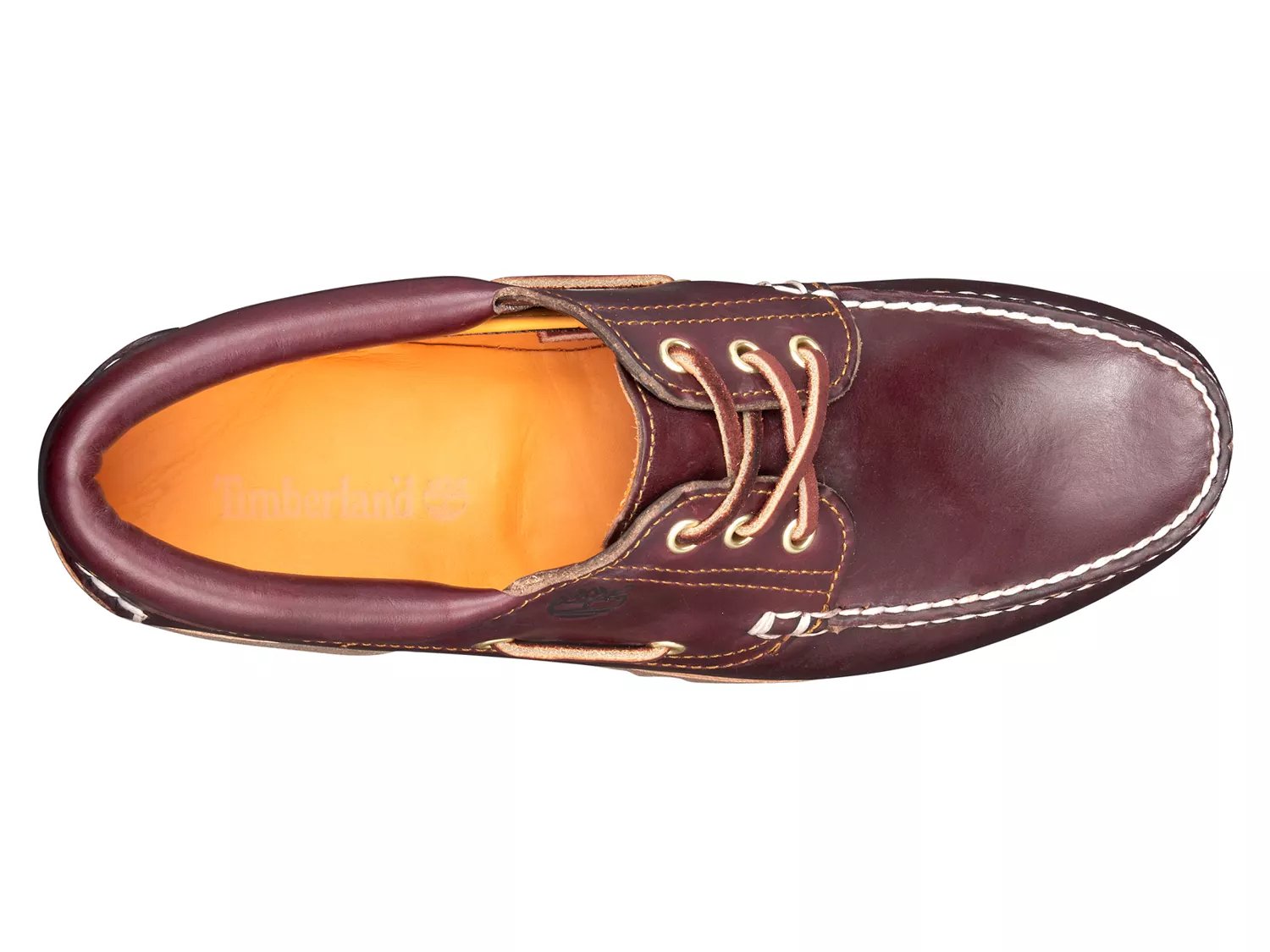 Туфли-лодочки Timberland Authentics 3-Eye Classic Boat Shoe, бургундия — фото 4