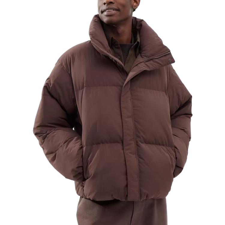 Куртка-пуховик FW23 U Series унисекс UNIQLO, коричневый — фото 4