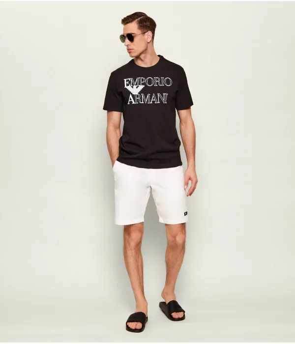 Футболка regular fit Emporio Armani, черный — фото 2