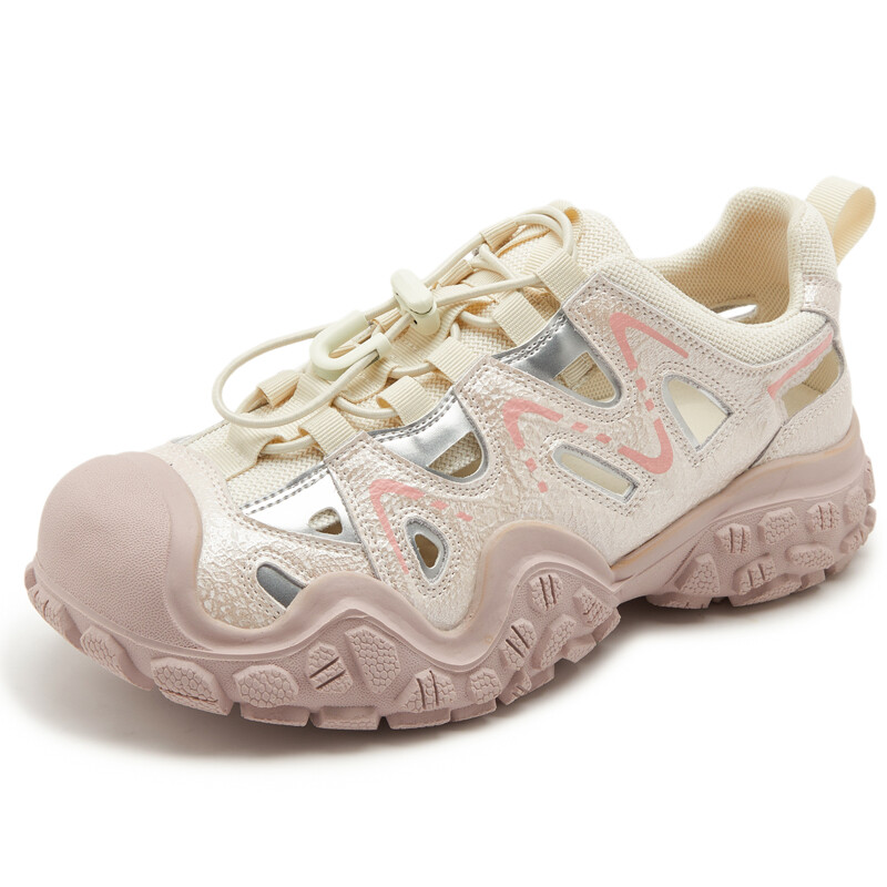 

Кроссовки женские толстые низкие Shoe Cabinet Floral Language, розовый