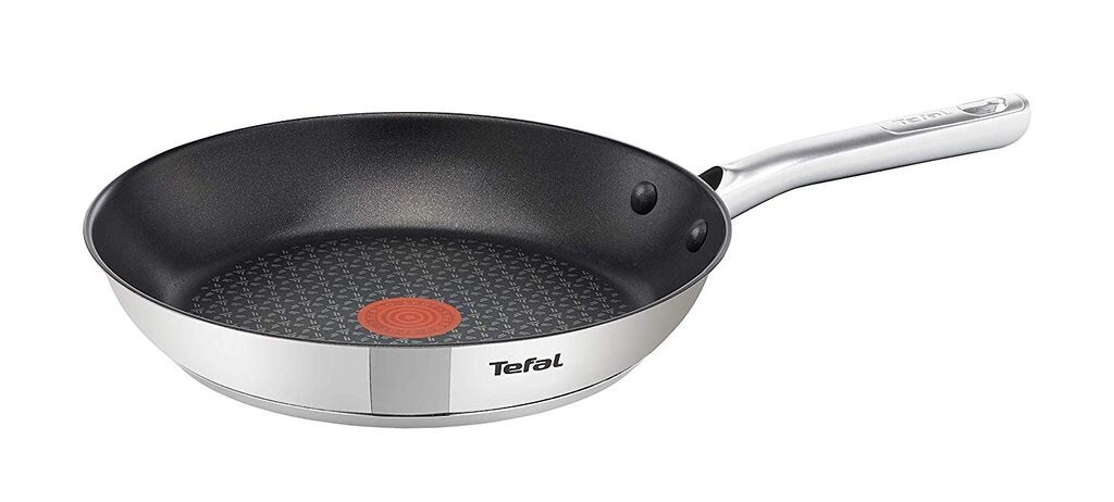 

Сковорода Tefal 24см без крышки, A70404, серый