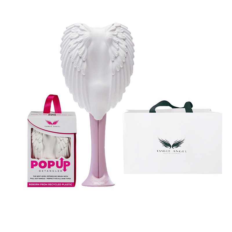 

Складная расческа для укладки волос массажная TANGLE ANGEL, белый