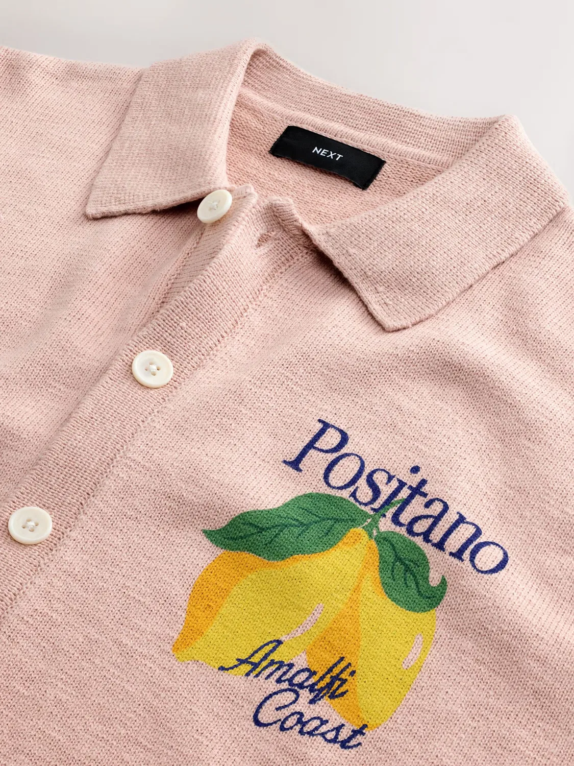Вязаный кардиган 'Positano' Next, Pastel Pink — фото 4