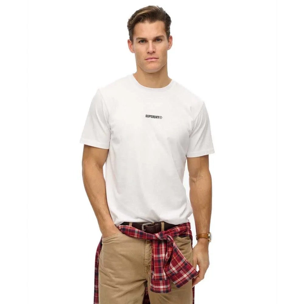 

Футболка с коротким рукавом Superdry Micro Logo, белый