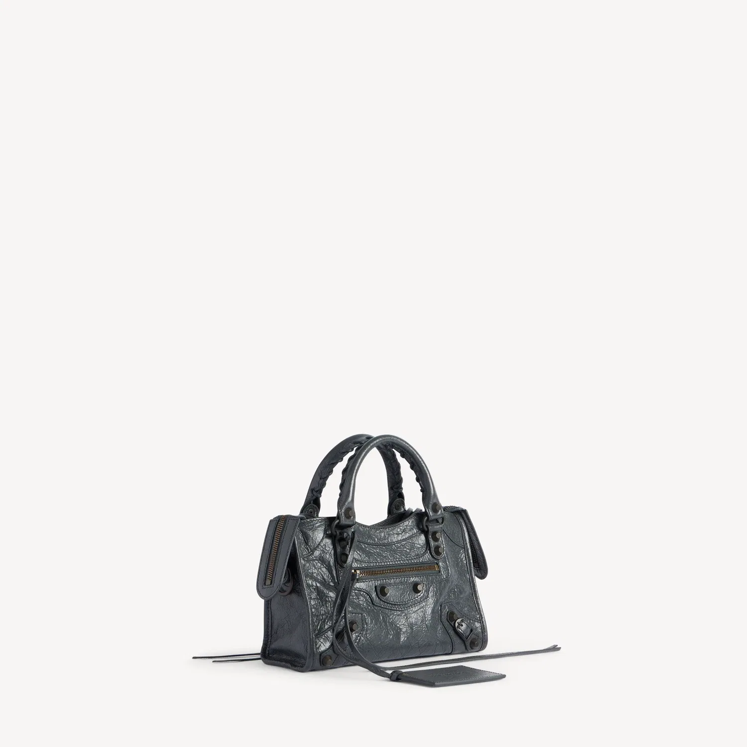Женская мини-сумка Le City в цвете "Вулканическая скала" BALENCIAGA — фото 2