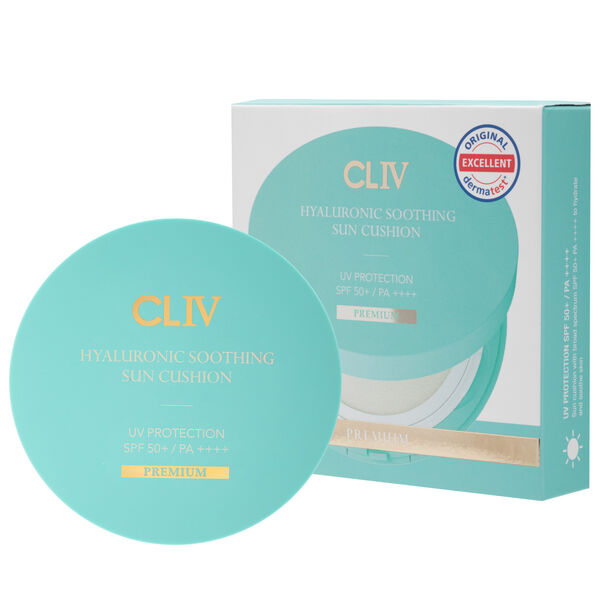 Успокаивающий кушон для лица с гиалуроновой кислотой и spf50+/pa++++, 25 г Cliv Premium — фото 3