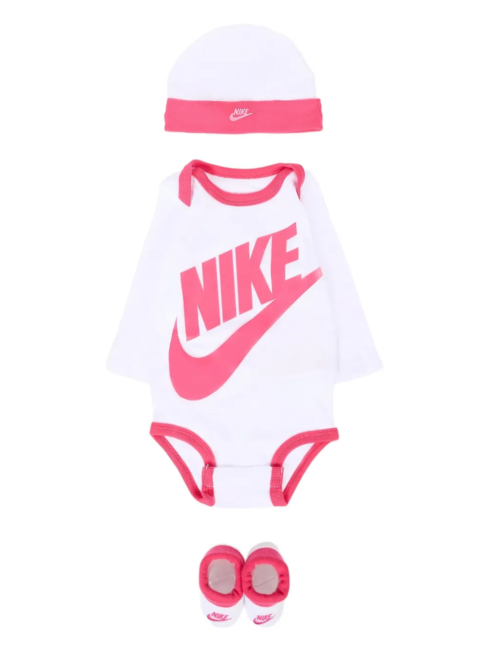 

Детский комплект для роста, украшенный логотипом Nike Kids, белый