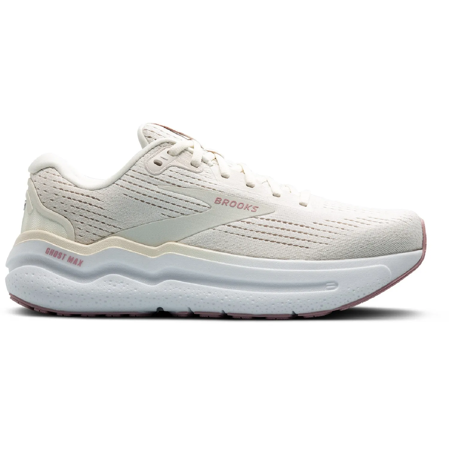 Женские кроссовки Ghost Max 2 для бега по дорогам Brooks, Coconut Milk/Gray/Zephyr