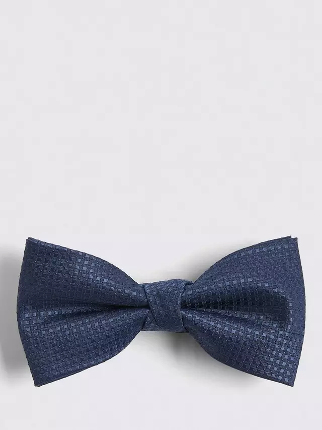 

Галстук Moss Textured Bow, синий