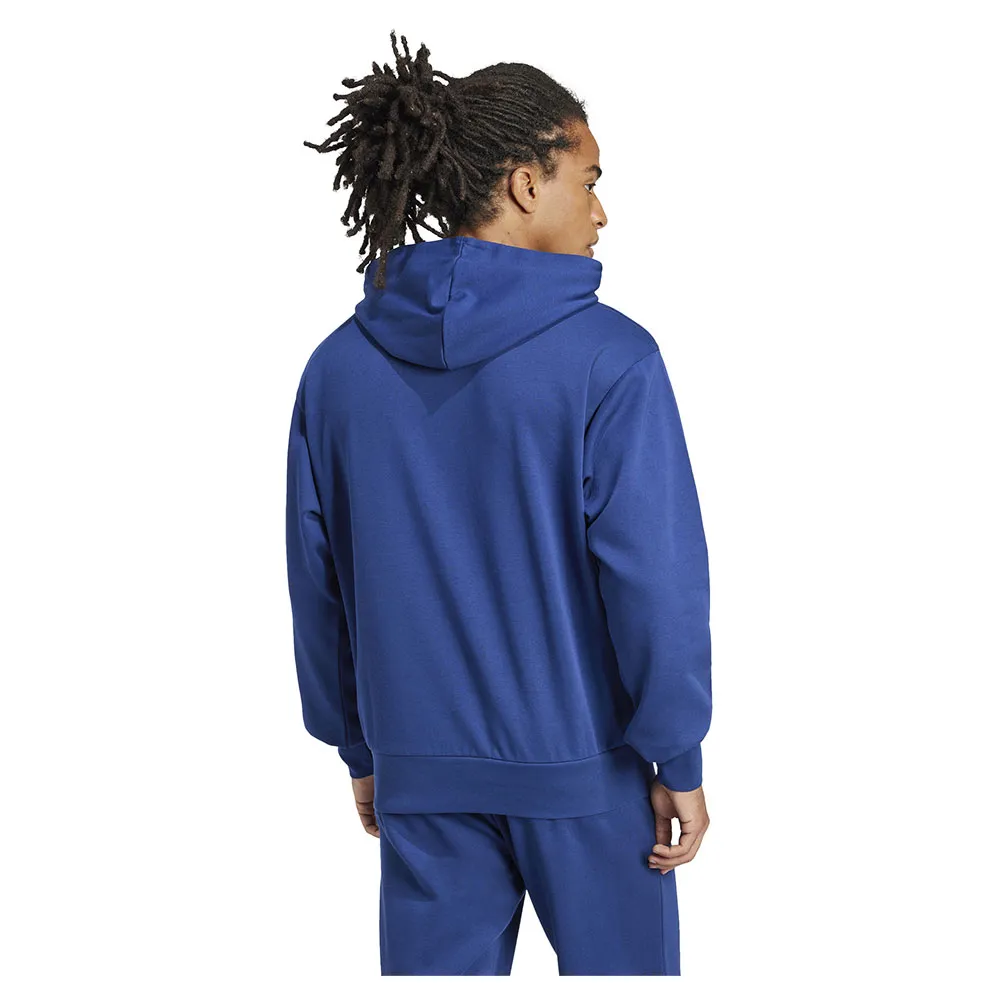 Худи adidas Essentials Feelcozy Fleece, синий — фото 2