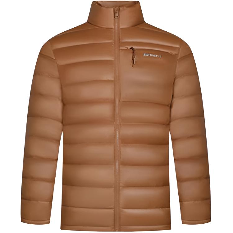 

361° Тонкая пуховая куртка мужская Coffee Shop Brown со стойкой