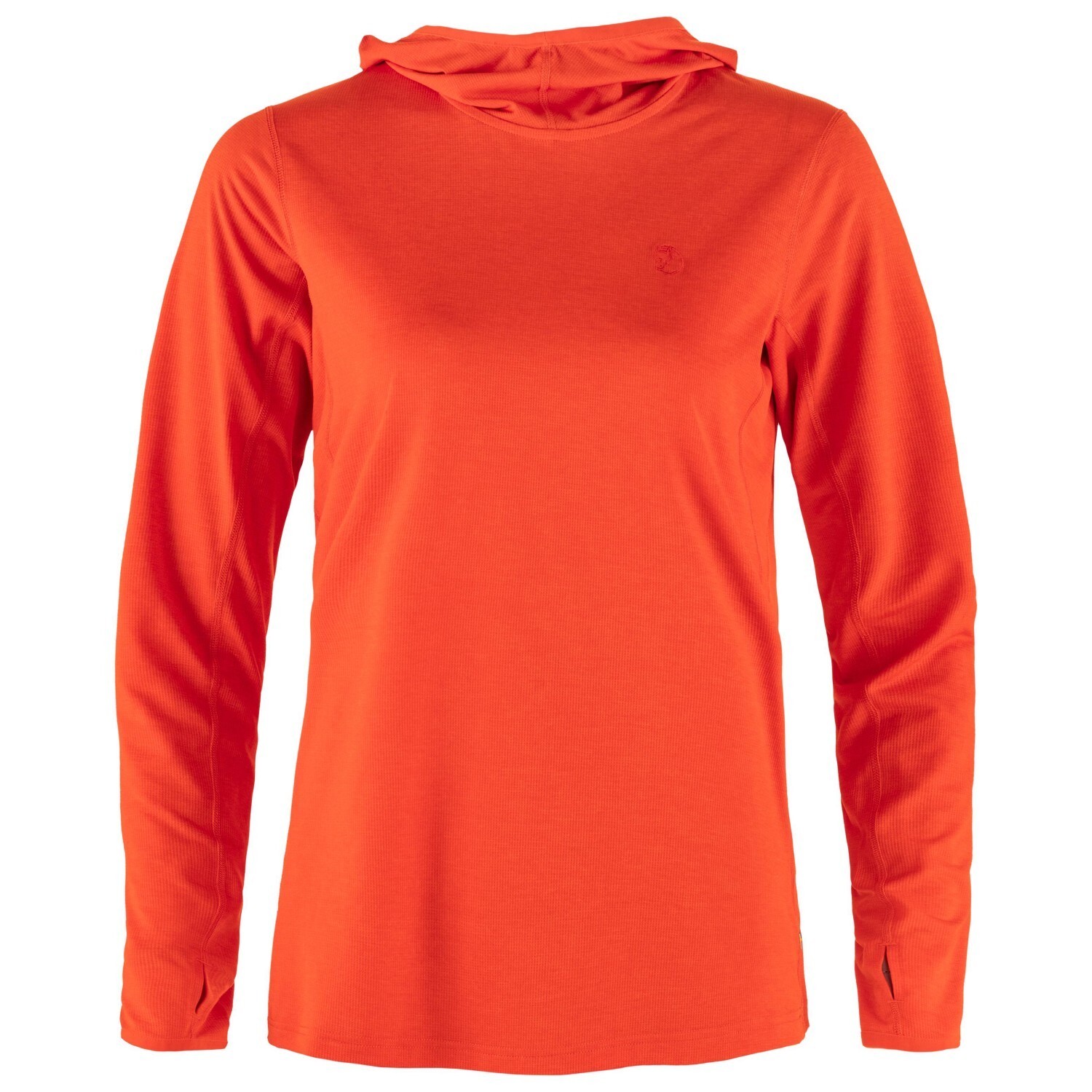 

Функциональная рубашка Fjällräven Women's Abisko Sun Hoodie, цвет Flame Orange