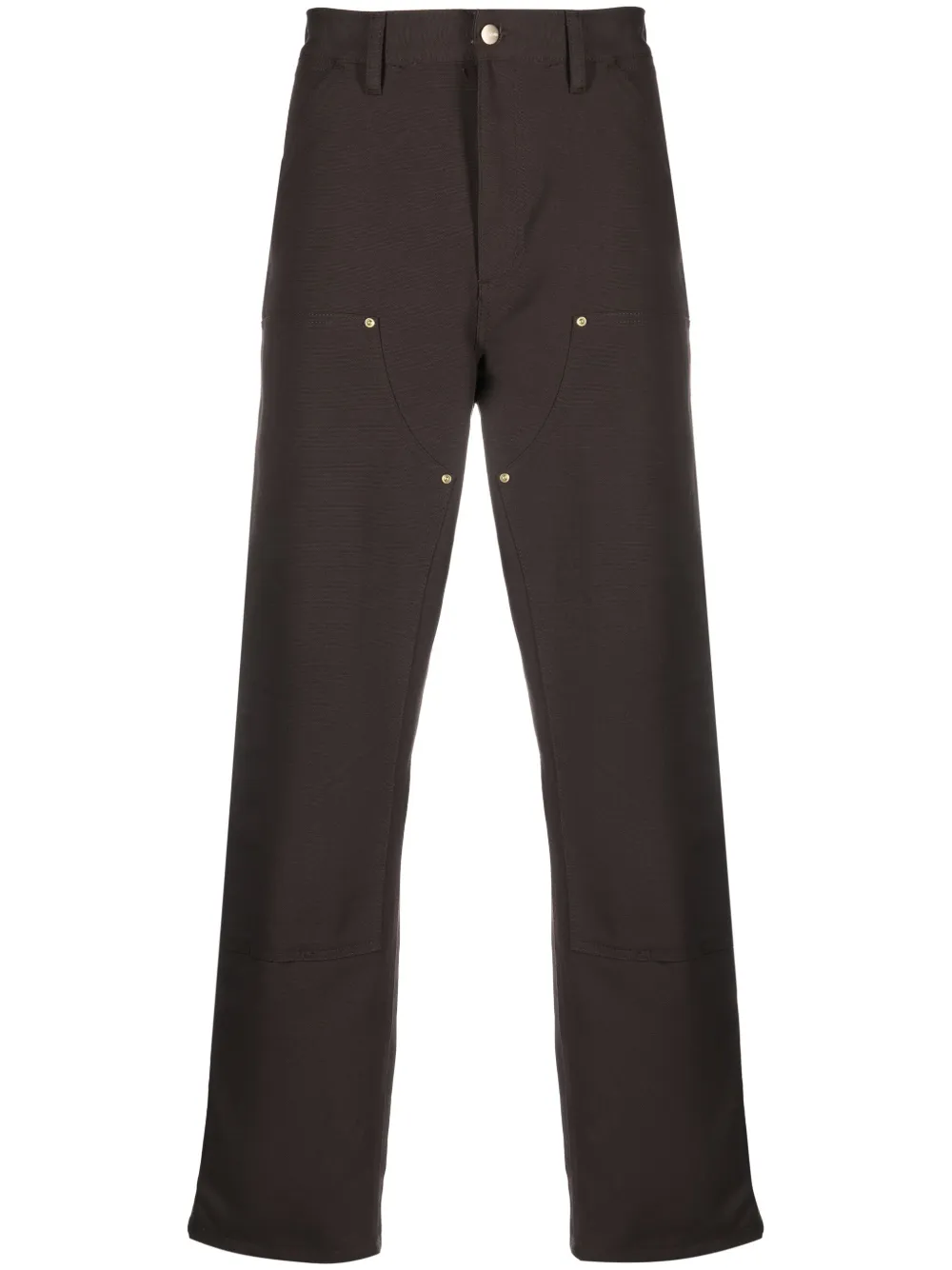 

Прямые брюки Double Knee CARHARTT WIP, коричневый