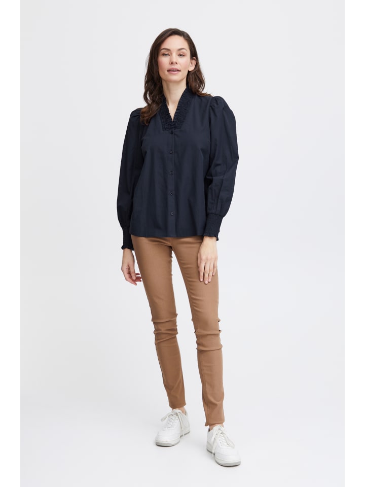 

Fransa Рубашка FRPops стандартного кроя темно-синего цвета