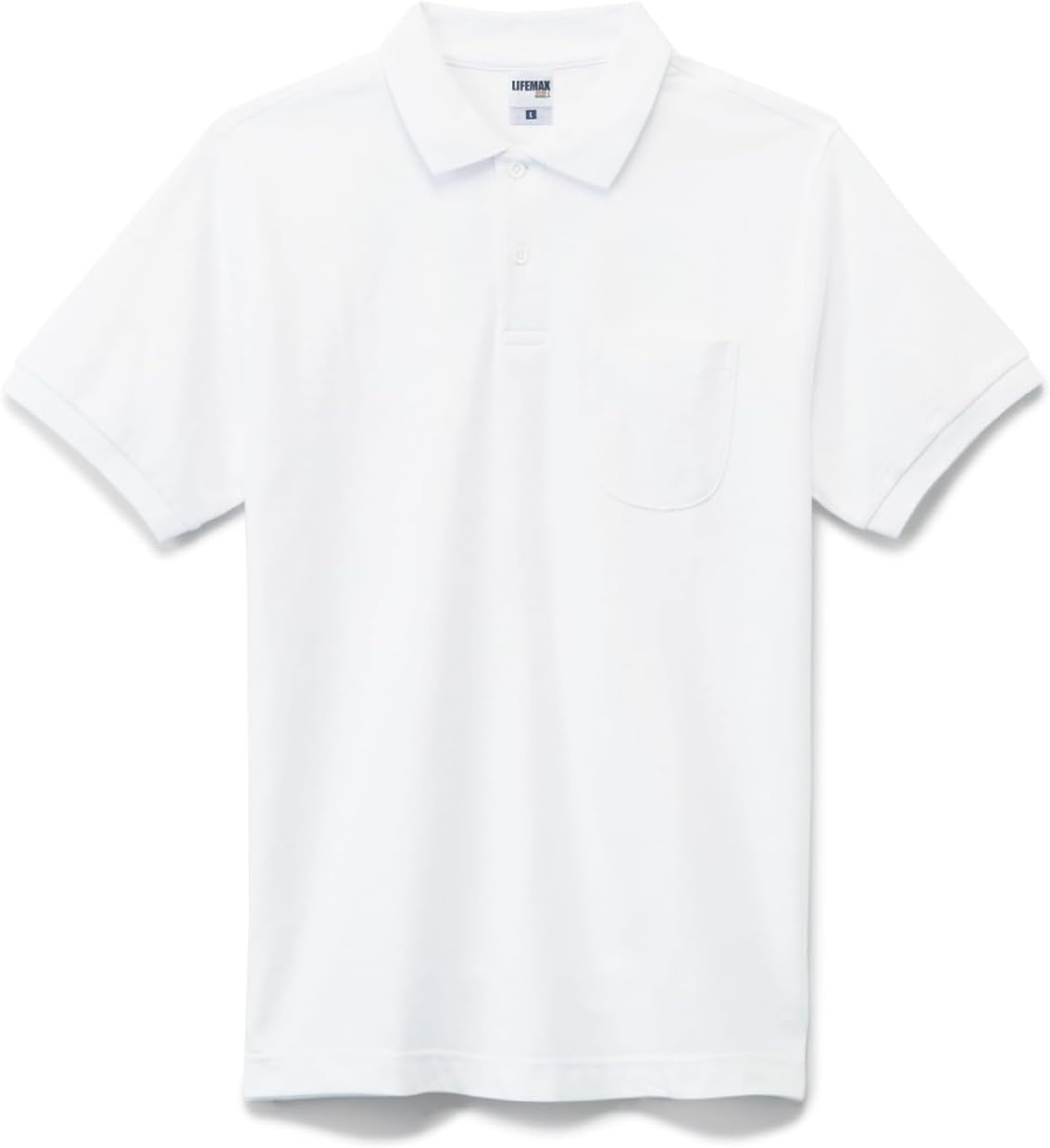 

Мужская поло-рубашка Cotton STAFF MS3114 CVC Pique Dry с карманами Lifemax, белый