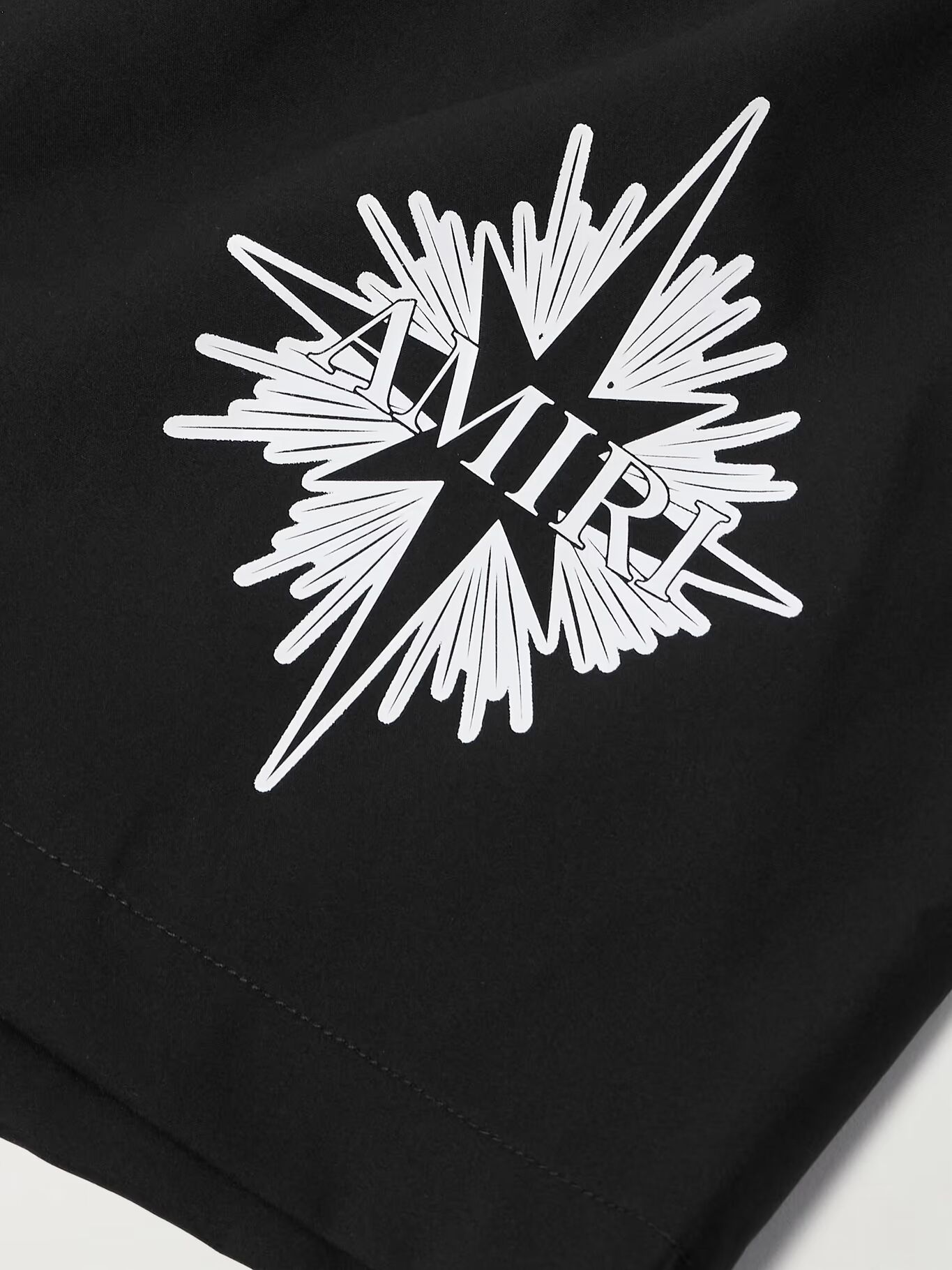 

Шорты для плавания Starburst Straight-Leg средней длины с логотипом-принтом AMIRI, черный
