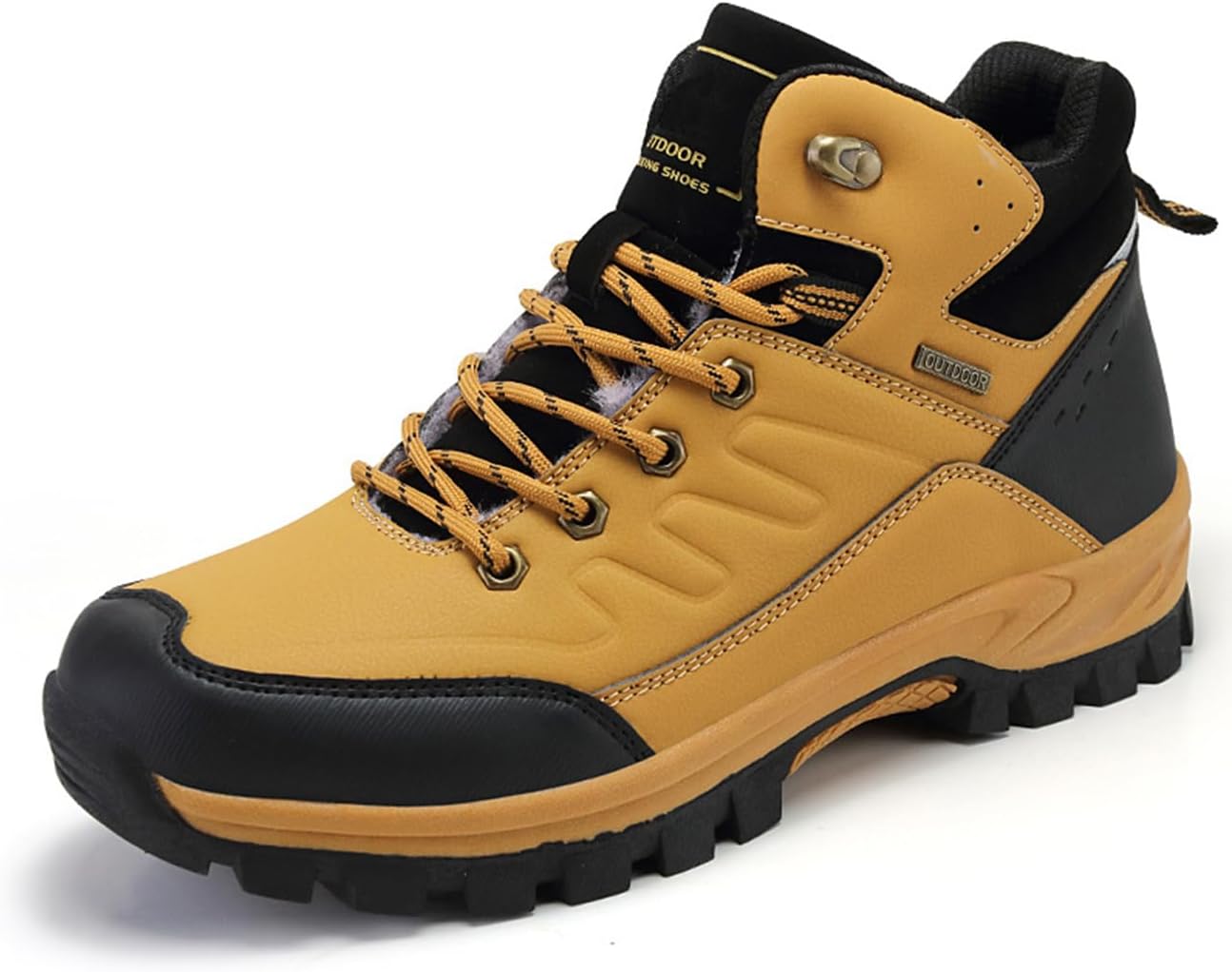 

Мужские походные ботинки ZHOUPULP, водонепроницаемые, с нескользящей подошвой, ботинки для осени и зимы, трекинговые снегоступы, хаки