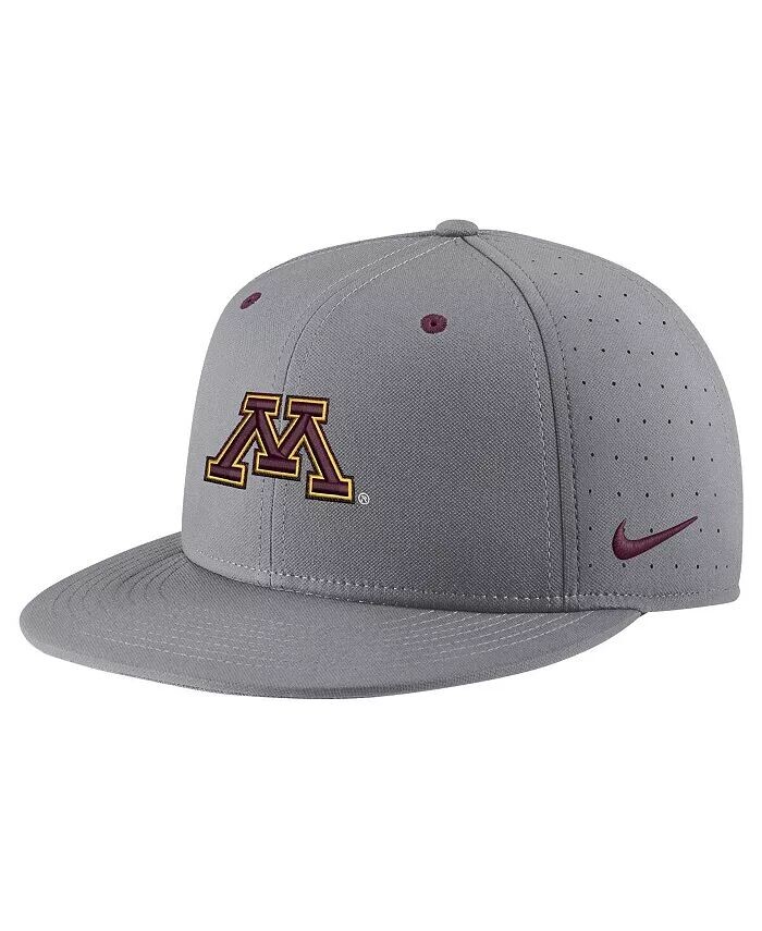 

Мужская серая кепка Minnesota Golden Gophers USA с боковой нашивкой True Aero Bill Performance Nike, серый