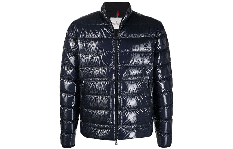 

Пуховик мужской синий Moncler