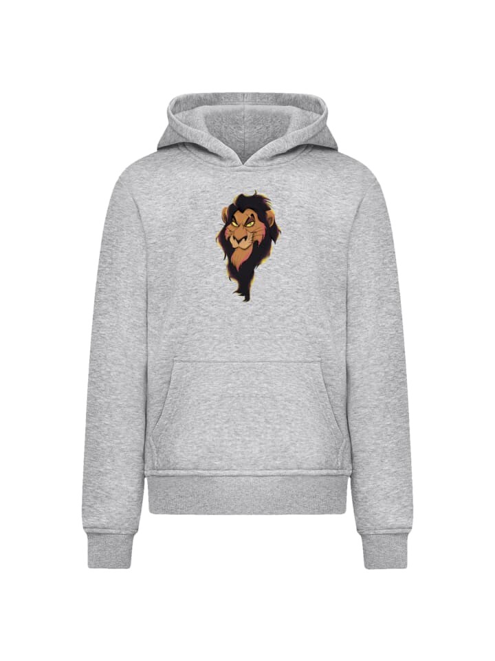 

Пуловер F4NT4STIC Hoodie Disney Bösewichte Scar Big Face, пятнистый серый