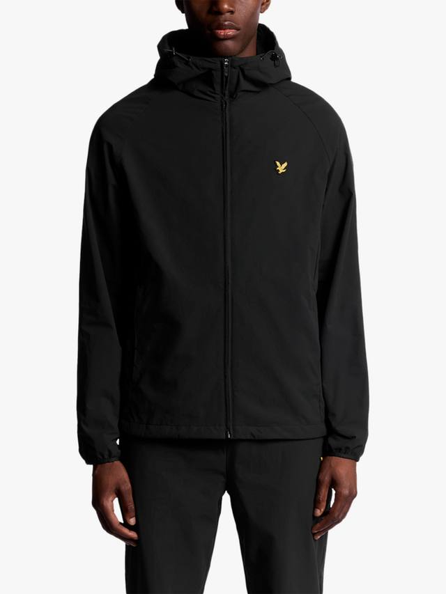 

Активная куртка с капюшоном и молнией спереди Lyle & Scott, Jet Black