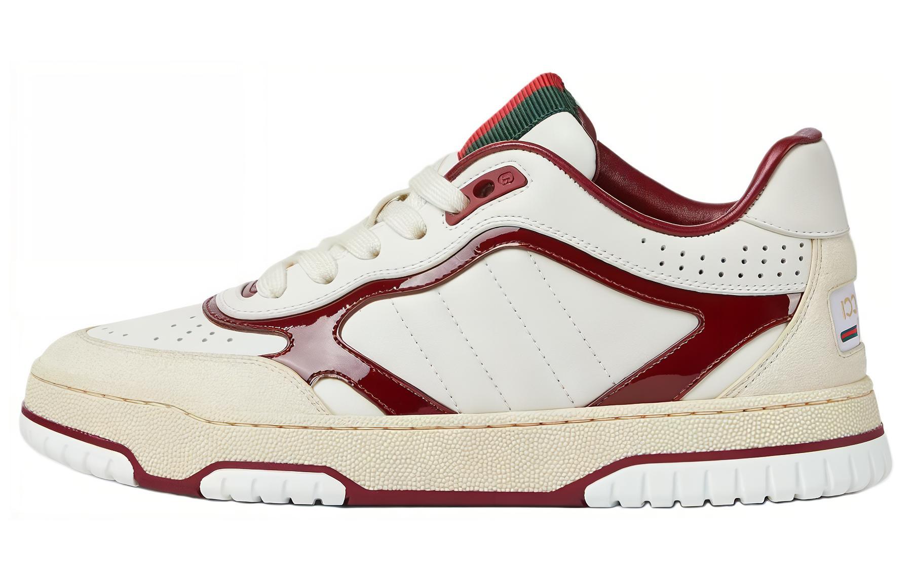 Женские кроссовки Re Web 'White Rosso Ancora' GUCCI, бело-красные
