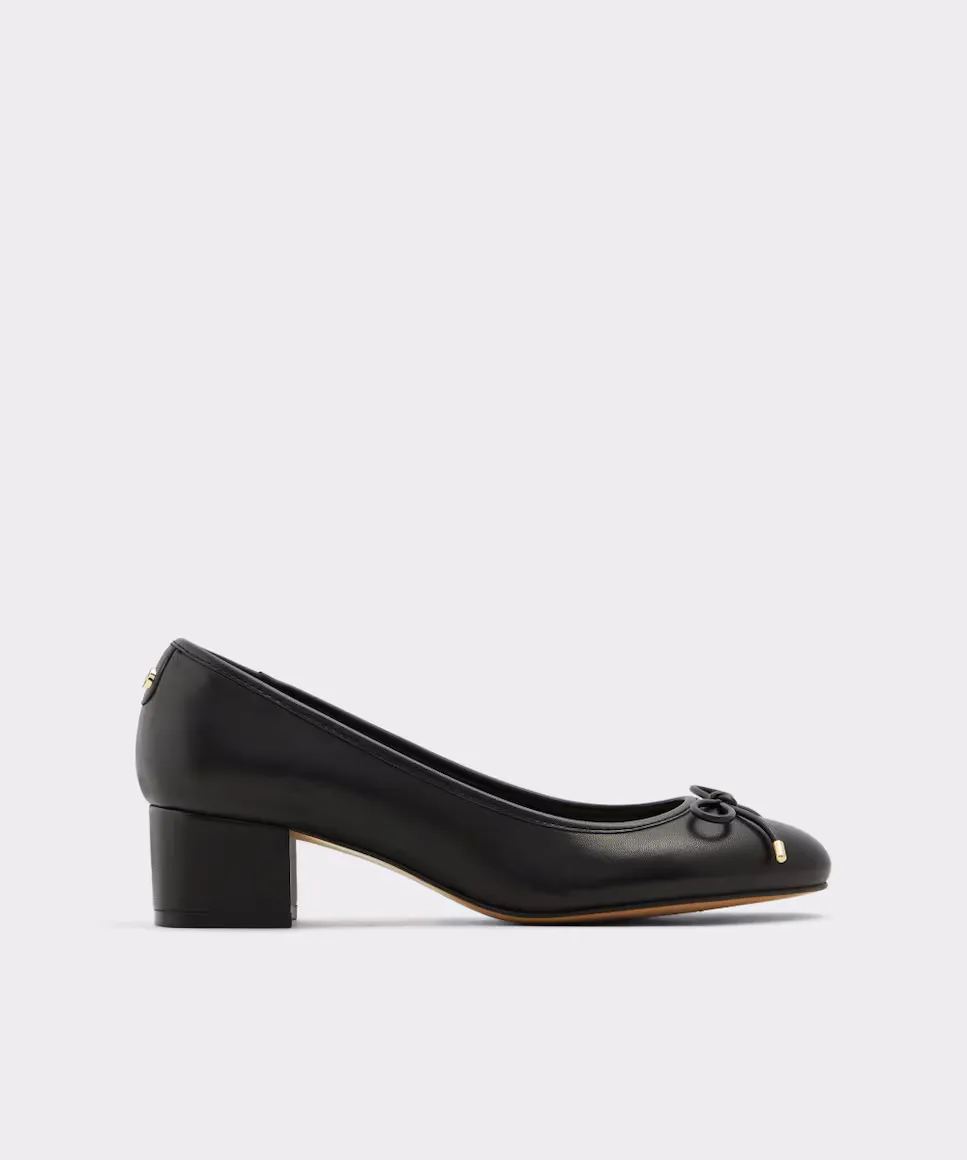 

Женские кожаные туфли с круглым носком Aldo, черный