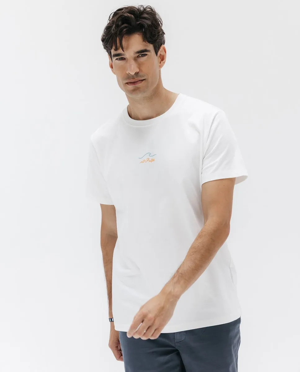 

Мужская футболка с коротким рукавом и принтом на спине El Pulpo, белый