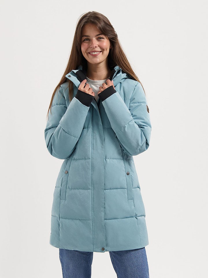 

TRAVELIN' Зимнее пальто светло-голубого цвета