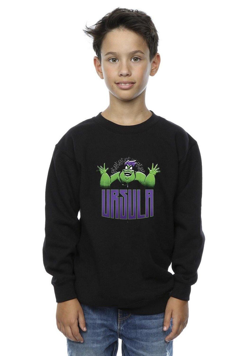 

Зеленый свитшот Villains Ursula Disney, черный