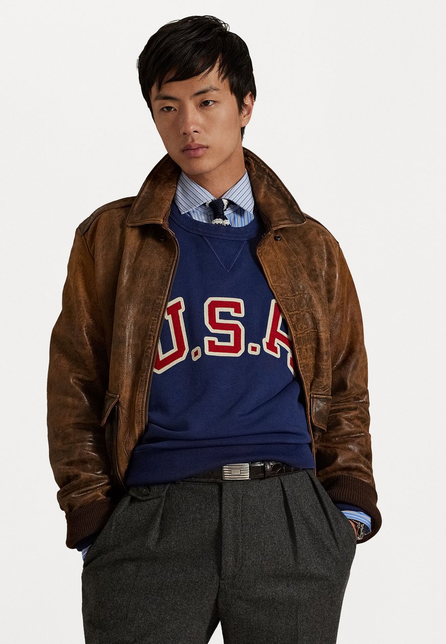 

Толстовка Polo Ralph Lauren VINTAGE FIT USA CREWNECK SWEATSHIRT, Dark Blue/Black