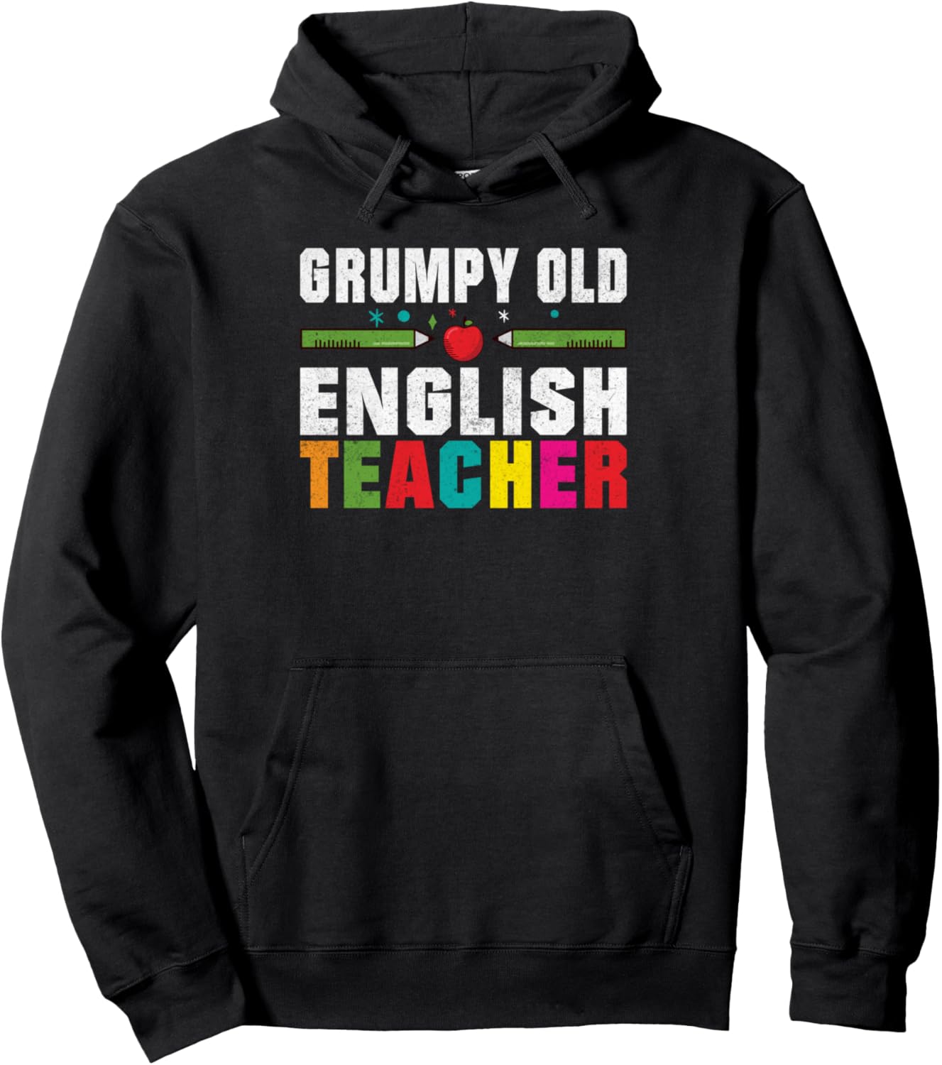 

Худи Ворчливый старый учитель английского языка English Teacher Gifts & English Teacher Supplies, черный