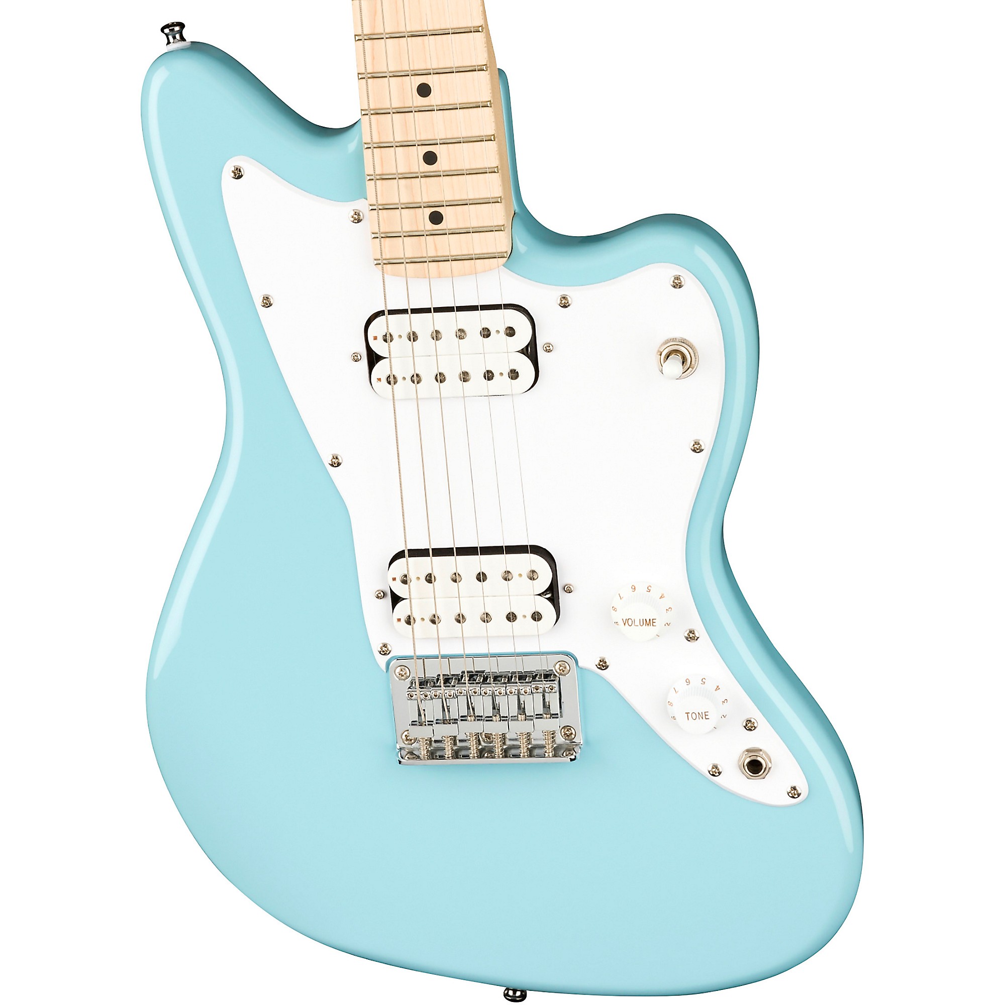 

Электрогитара Squier Mini Jazzmaster HH Maple с накладкой Daphne Blue