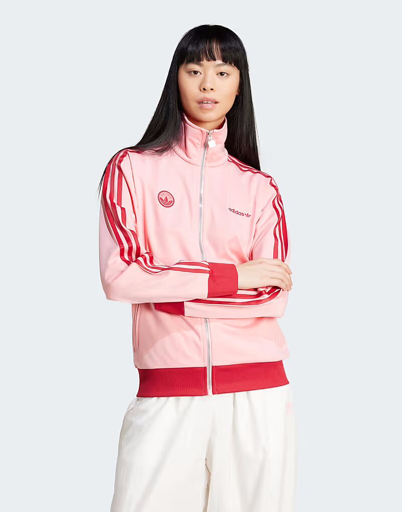 

Спортивная куртка Adidas Originals Pink Firebird Badge