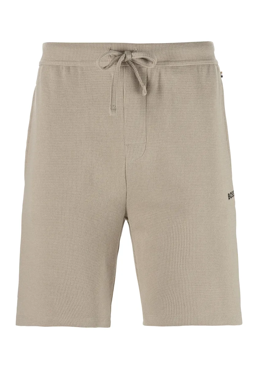 

Шорты BOSS "Waffle Shorts" с тонкой вафельной структурой, бежевый