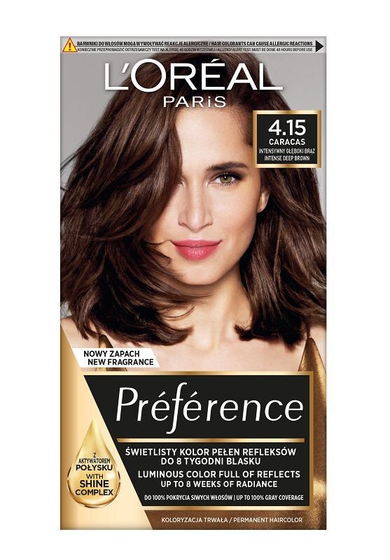 

L’Oréal Preference 4.15 Caracas краска для волос, 1 шт.