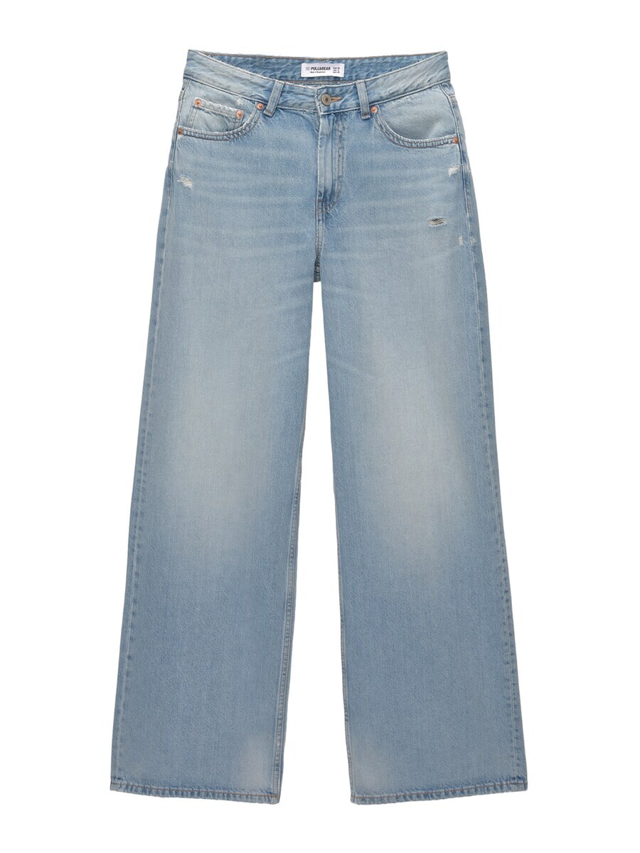 

Джинсы Pull&Bear Wide leg Jeans, синий деним