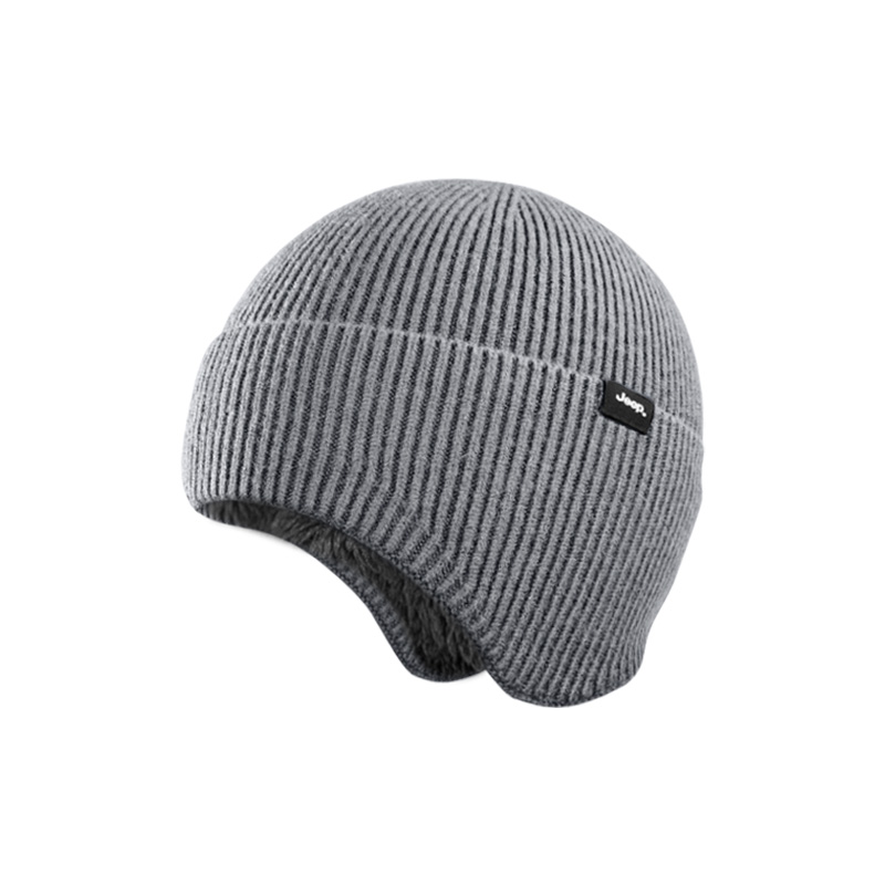 

Шапка Unisex Jeep, серый fleece-lined[warm and ear-protecting]