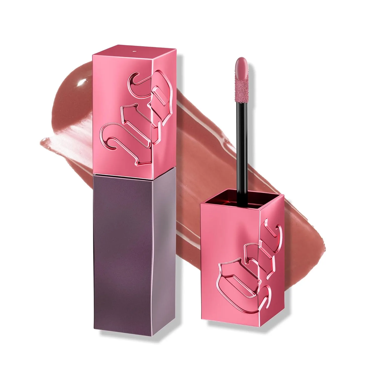 Urban Decay Vice Lip Bond Glossy Longwear жидкая помада, стойкая до 16 часов, увлажняющая, мгновенный блеск, Vegan, Cruelty-free - 4,1 мл, Text 'Em (nude pink)