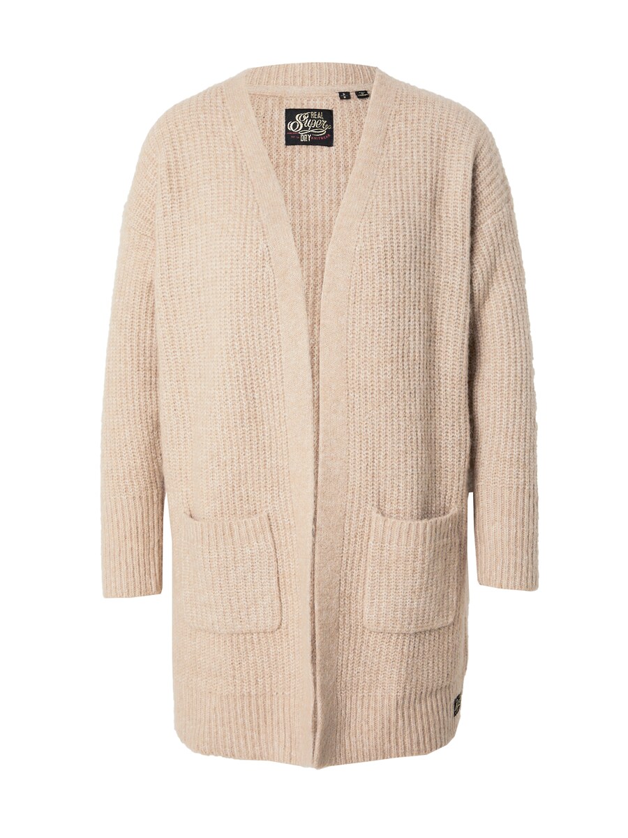 

Вязаный кардиган Superdry Essential, бежевый