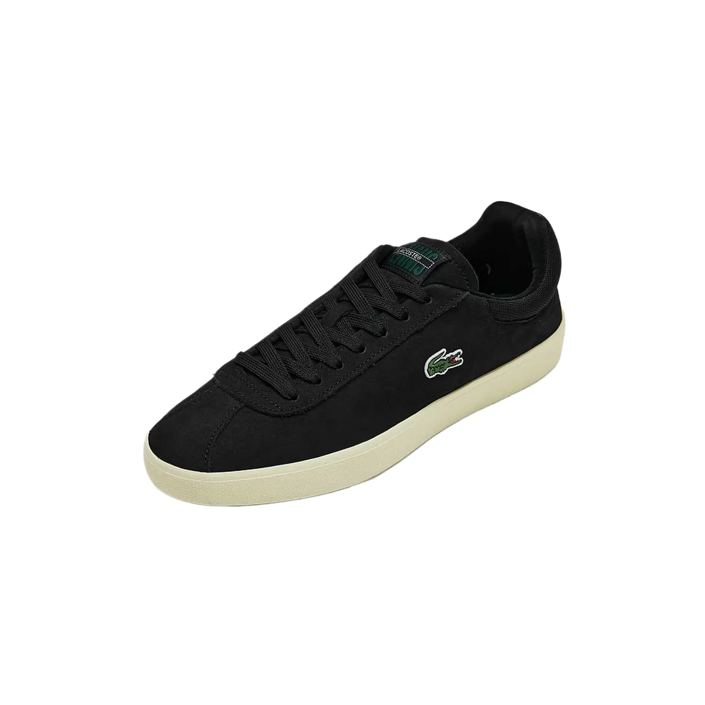 Текстильные и кожаные низкие немецкие армейские кроссовки для мужчин LACOSTE, 3e6/черный/светло-желтый — фото 3