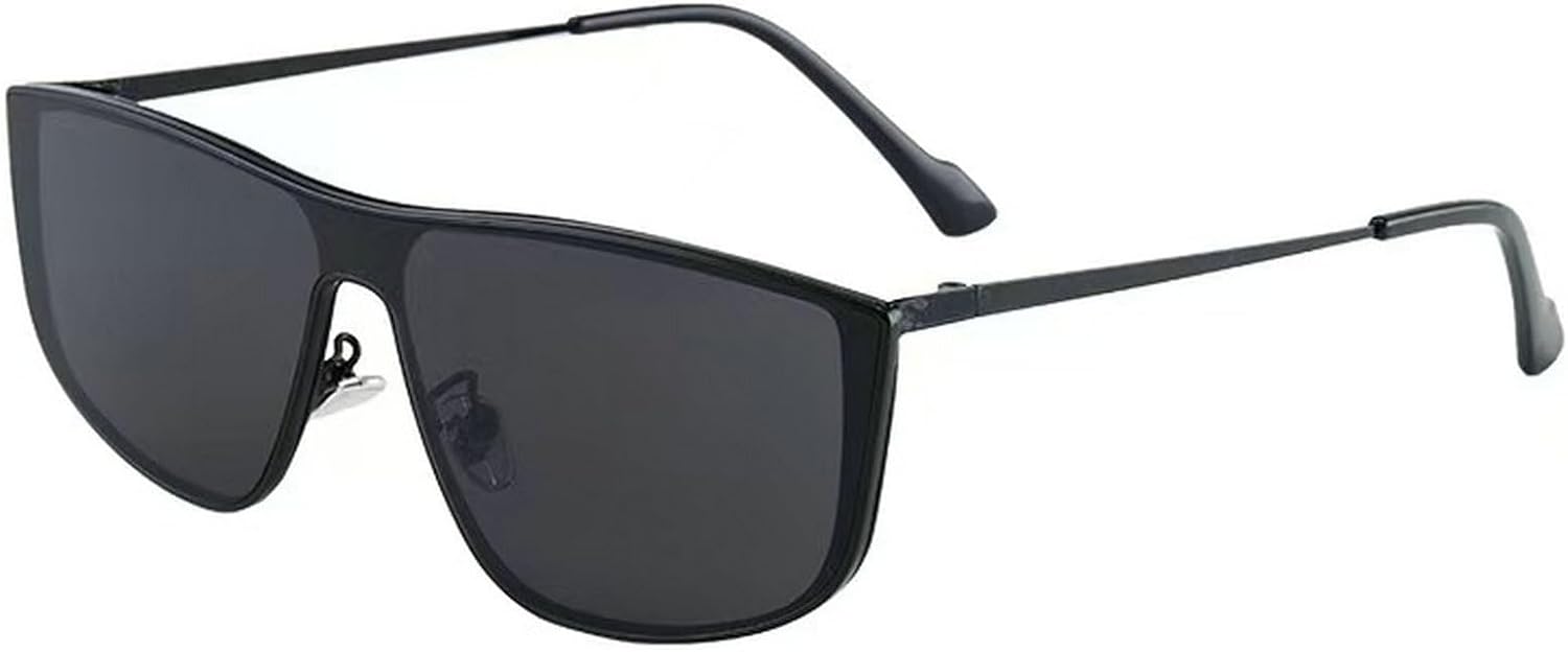 

Модные прямоугольные солнцезащитные очки для женщин и мужчин, металлическая оправа, защита от УФ-излучения UV400, квадратные женские солнцезащитные очки, винтажные панк-солнцезащитные очки для дам mincl, Black