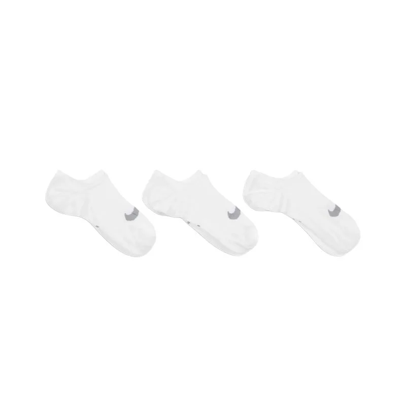 Женские легкие тренировочные носки Everyday Plus 3 пары Nike, 101 White/Wolf Gray — фото 2