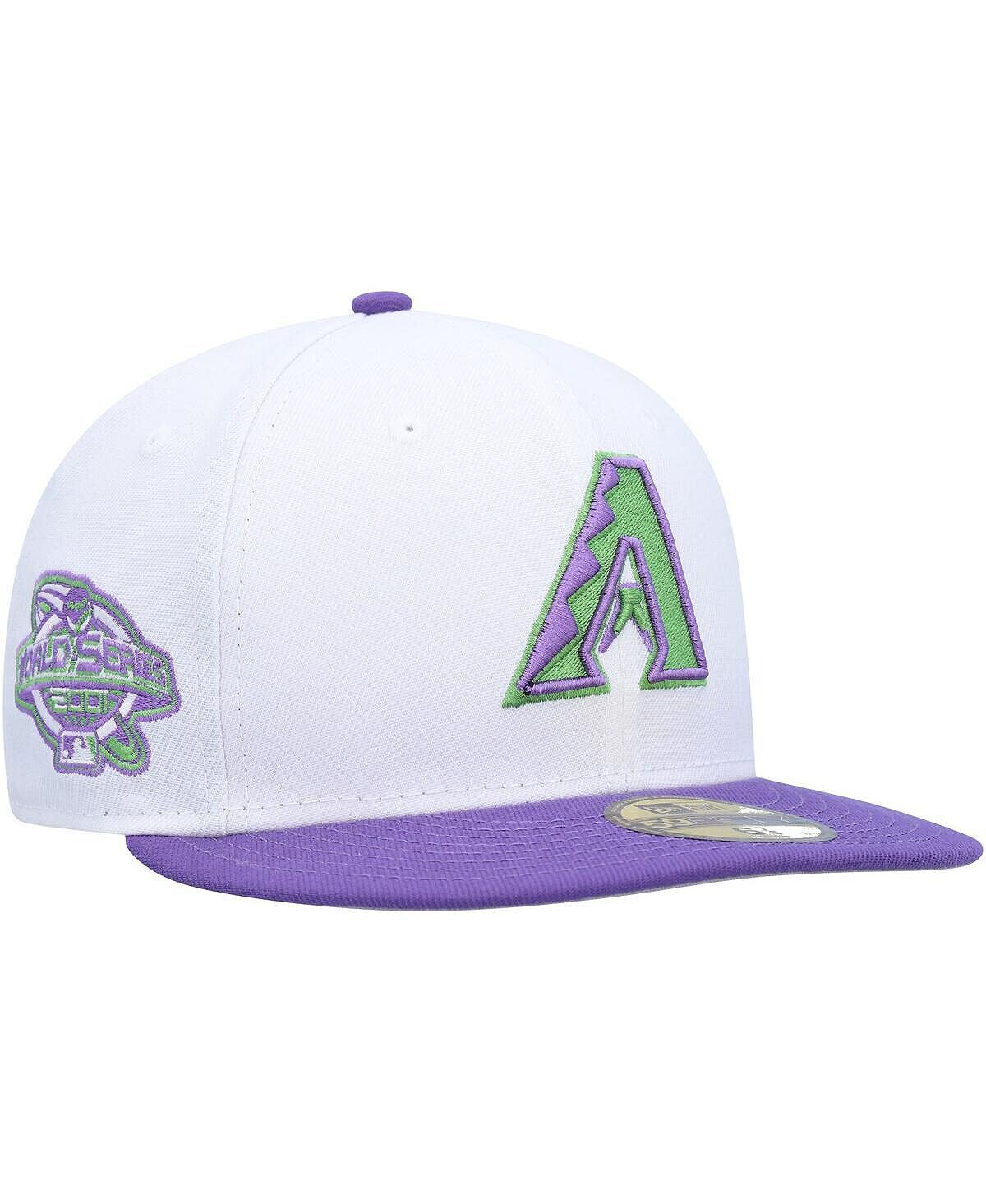 

Мужская белая шляпа Arizona Diamondbacks с боковой нашивкой 59FIFTY New Era