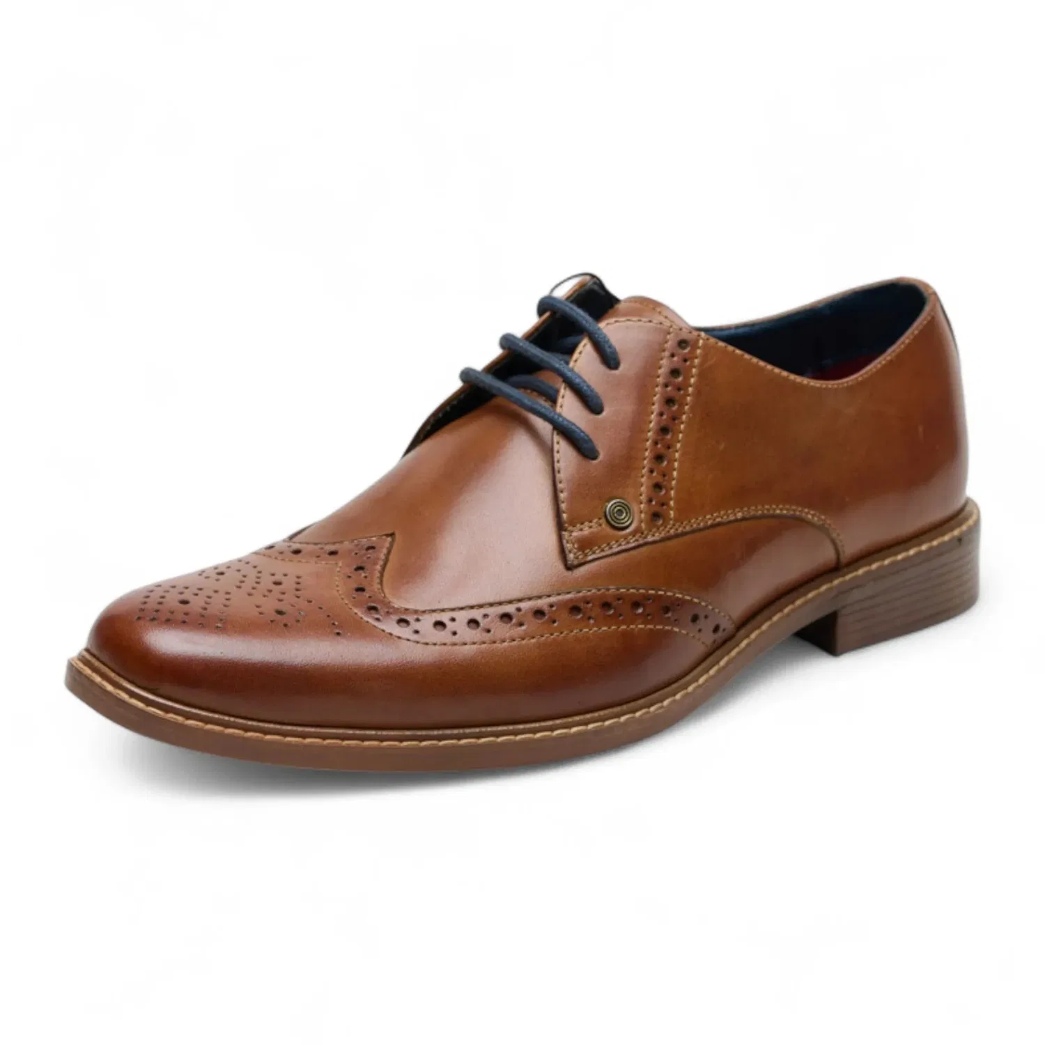Оксфордские броги Wingtip Truclothing, бежевый — фото 3