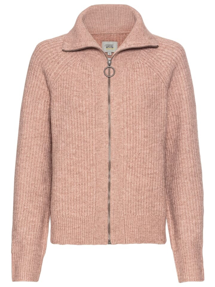 

Кардиган Camel Active Troyer Pullover aus recyceltem Polyester, розовый