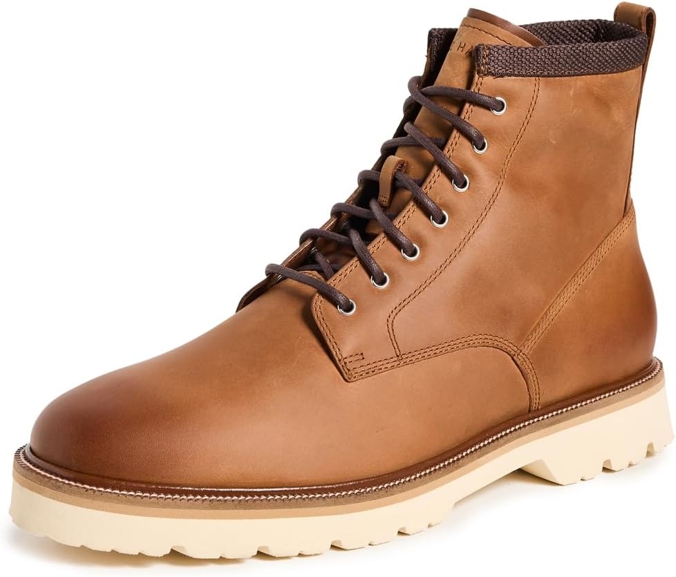 

Мужские ботинки Cole Haan American Classics с простым носком, водонепроницаемые, British Tan/a