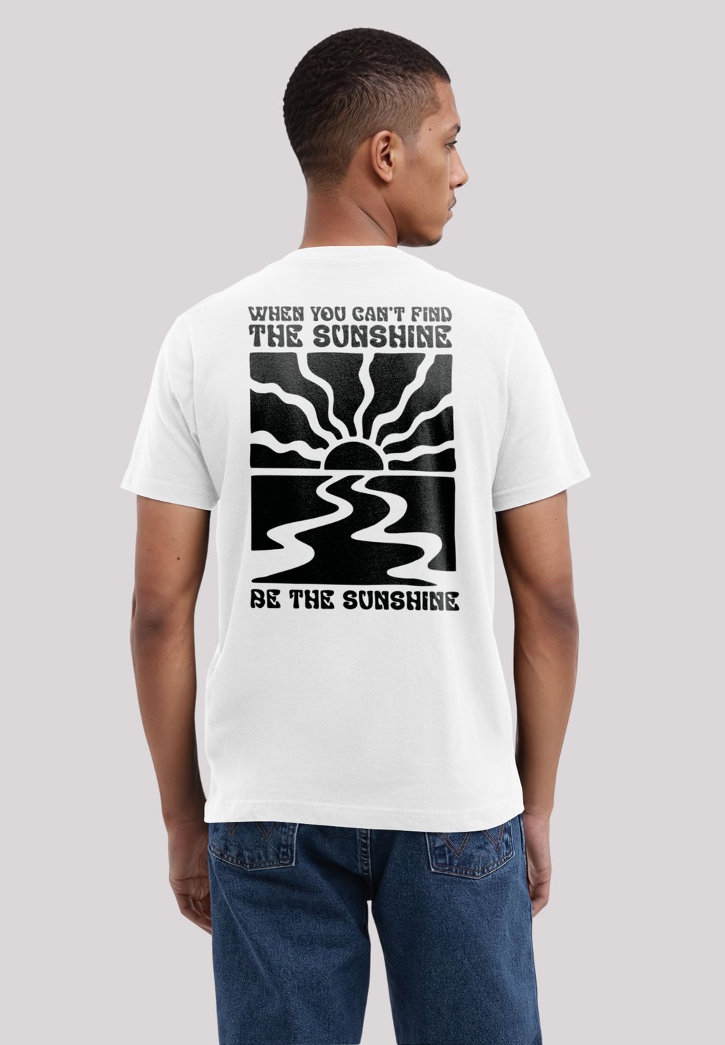 

Футболка с принтом BE THE SUNSHINE F4NT4STIC, белый
